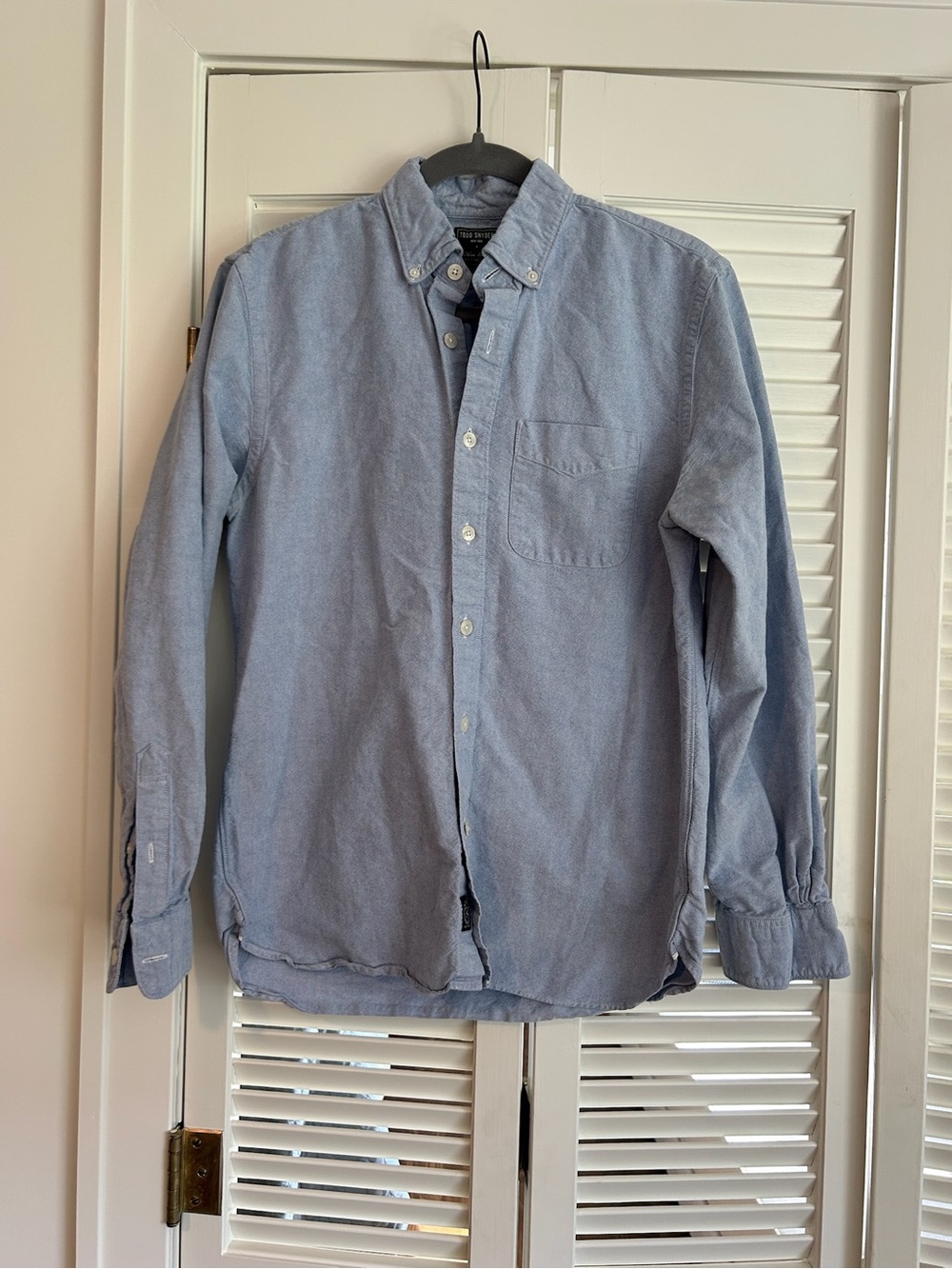 Todd Snyder Three Looms Oxford Shirt Mens S Blue Button Down Cotton USA Japan